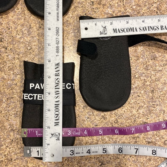 Paw Tectors Dog Boots Black Medium Waterproof Velcro - Picture 8 of 16